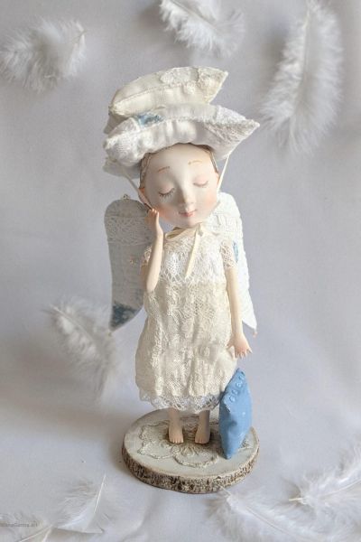 Sleep Angel with pillow 3 TatianaGurina.art