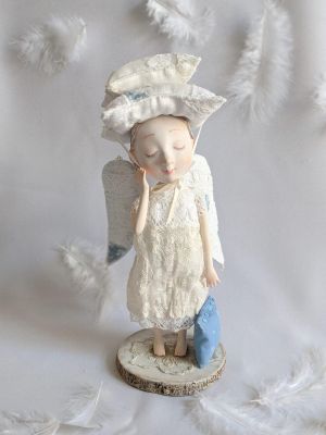 Sleep Angel with pillow 3 TatianaGurina.art